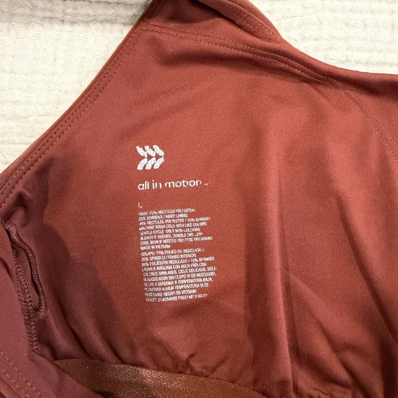 All in Motion Rust Tank Top - Picture 3 of 3